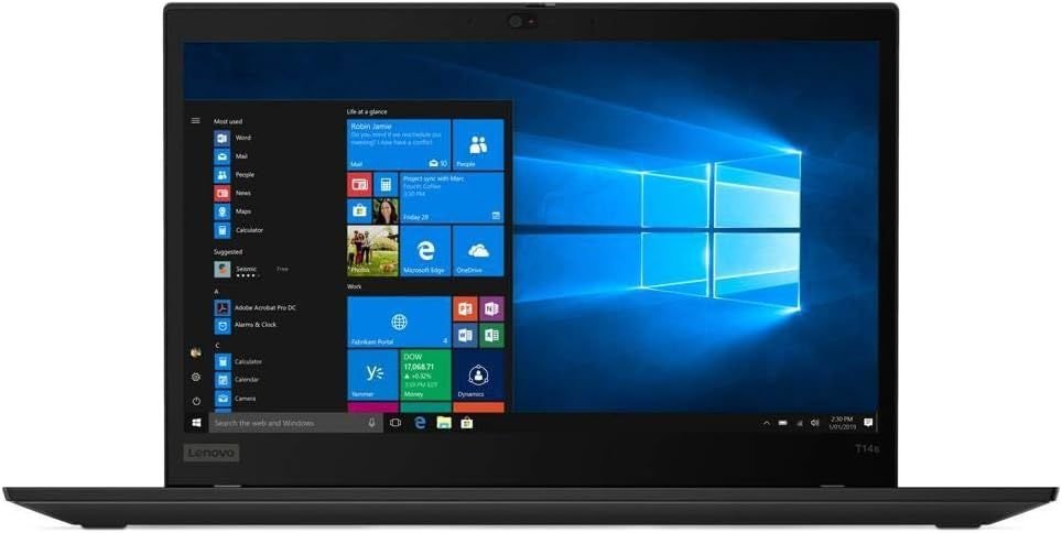 Refurbished Lenovo Thinkpad T14 Gen 1 (Core i5 10th Gen/16GB/256GB SSD/Webcam/14" Non Touch/Windows Pro)|3 Years Warranty (Battery & Adapter 3 Year)