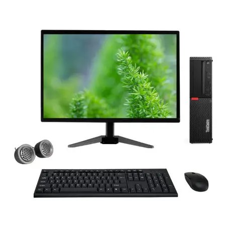 Lenovo ThinkCentre SFF All-in-One Desktop Computer Set | Intel i5-9th Gen | 19" HD LCD Monitor | KB & Mouse| Speakers | Wi-Fi | Win 11 Pro | Refurbished