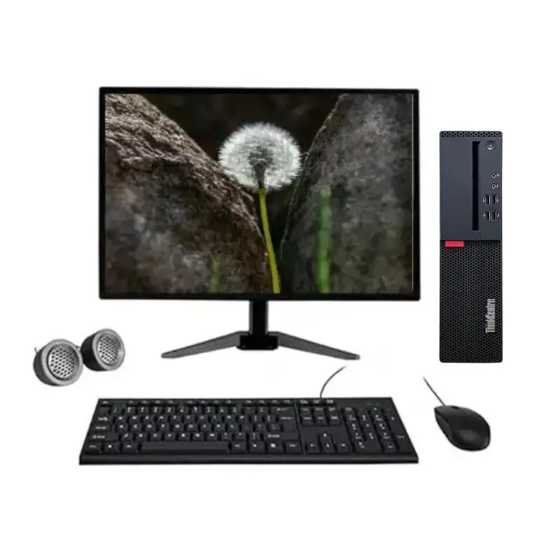 Lenovo ThinkCentre M900 SFF All-in-One Desktop Computer Set | Intel i5-6th Gen | 19" HD LCD Monitor | KB & Mouse| Speakers | Wi-Fi | Win 11 Pro | Refurbished